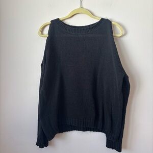 Wooden Ships Knit Open Shoulder Sweater M/L